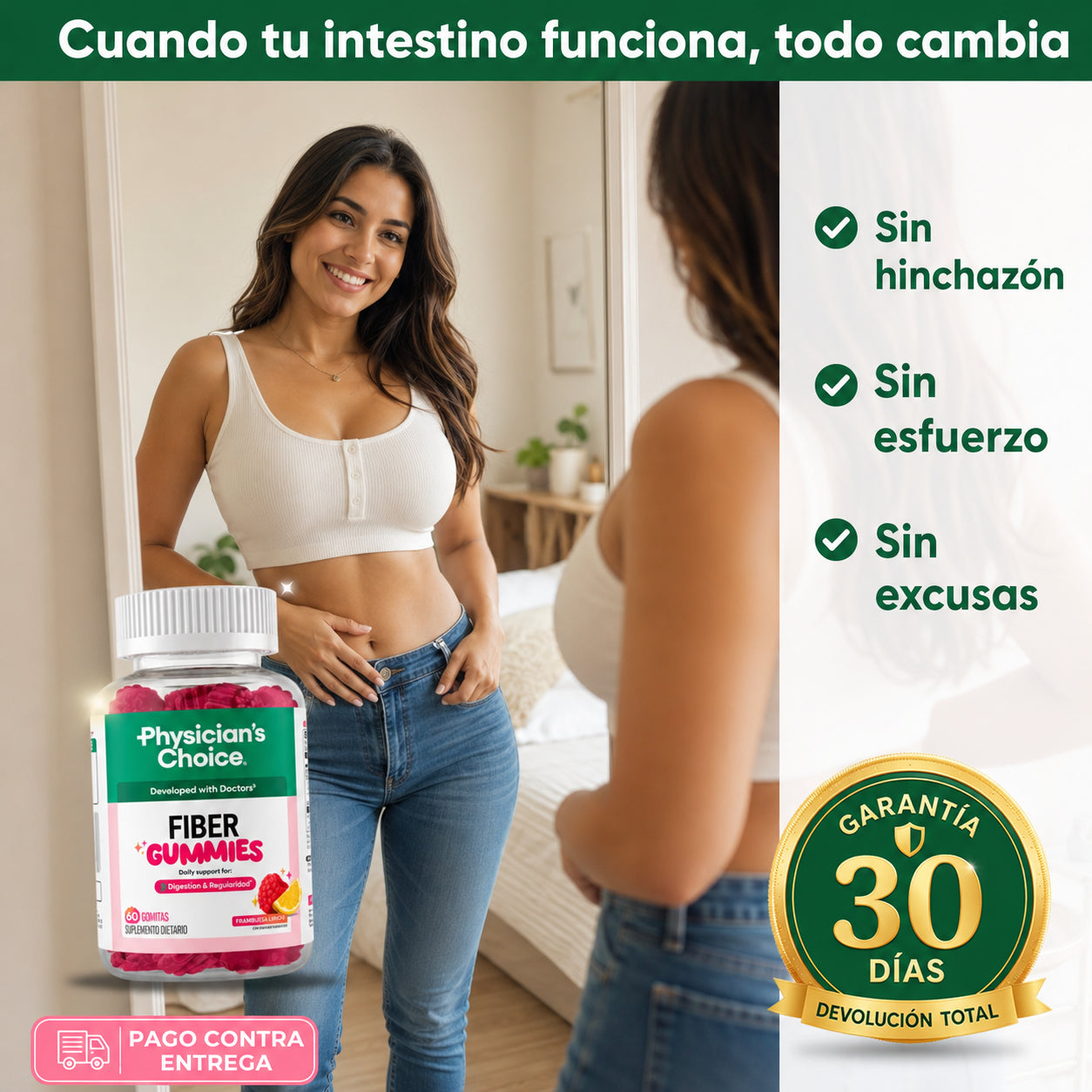 Physician's Choice Fiber Gummies | Ve Al Baño Todos Los Días sin  Esfuerzo
